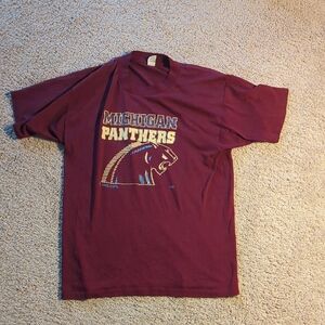 Michigan Panthers Men's Crewneck T-Shirt - Maroon